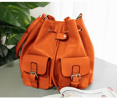 หมดค่ะ กระเป๋าAxixi รุ่น Y011 กระเป๋าแฟชั่นสไตล์เกาหลี เรานำเข้าของแท้ค่ะ งานสวย สีส้มสดใส